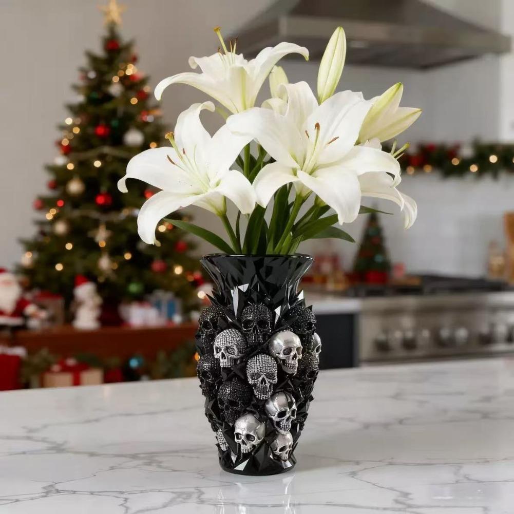 مزهرية راتنجية على شكل جمجمة ق - مراجعة Florist Supply Vases وسعره
