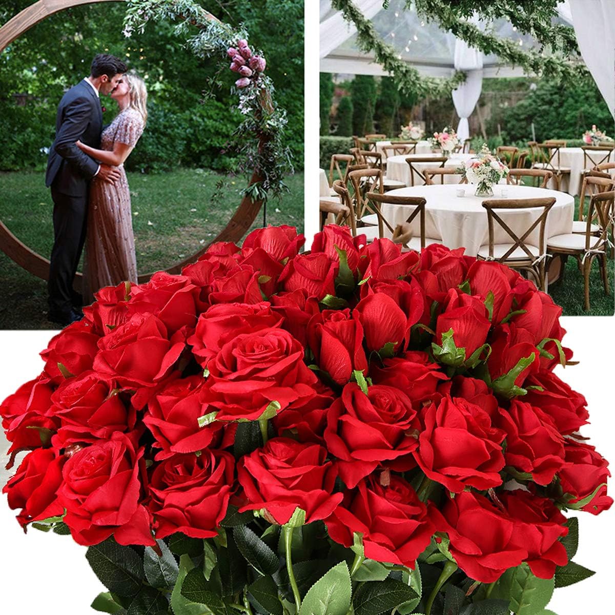 باقة من 12 وردة حمراء اصطناعية - مراجعة Florist Supply Bulk وسعره
