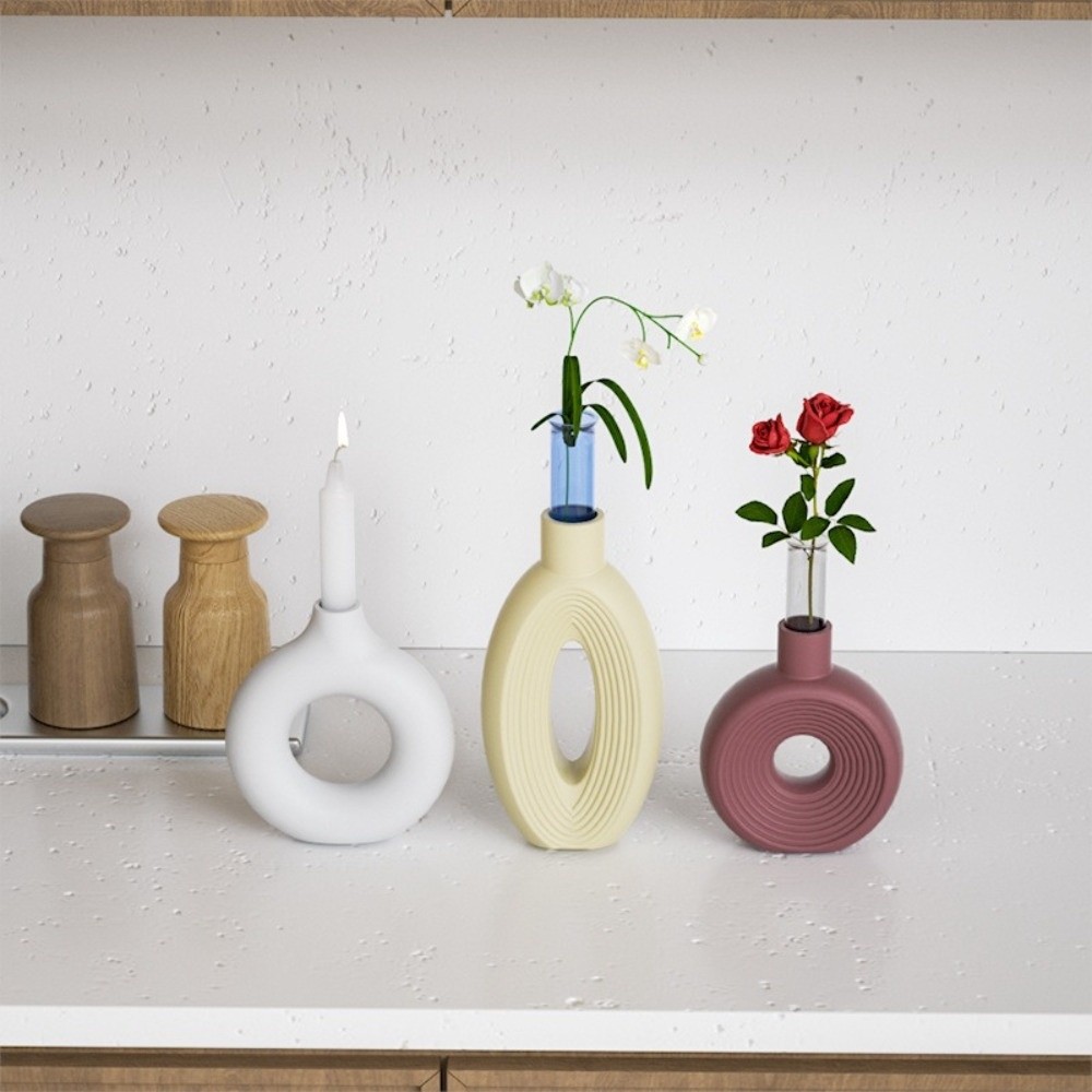 قالب سيليكون بيضاوي مخطط لصنع  - مراجعة Florist Supply Vases وسعره